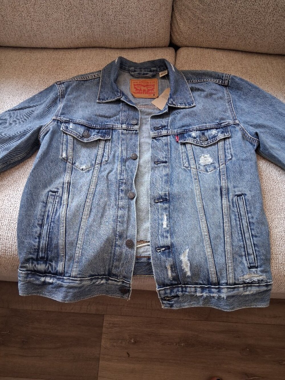 Ripped Levi's Denim Jacket